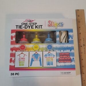 Tulip One-Step Tie-Dye Kit Stripes - Coral, Yellow & Sky